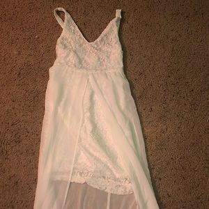 White Hi-Lo Dress